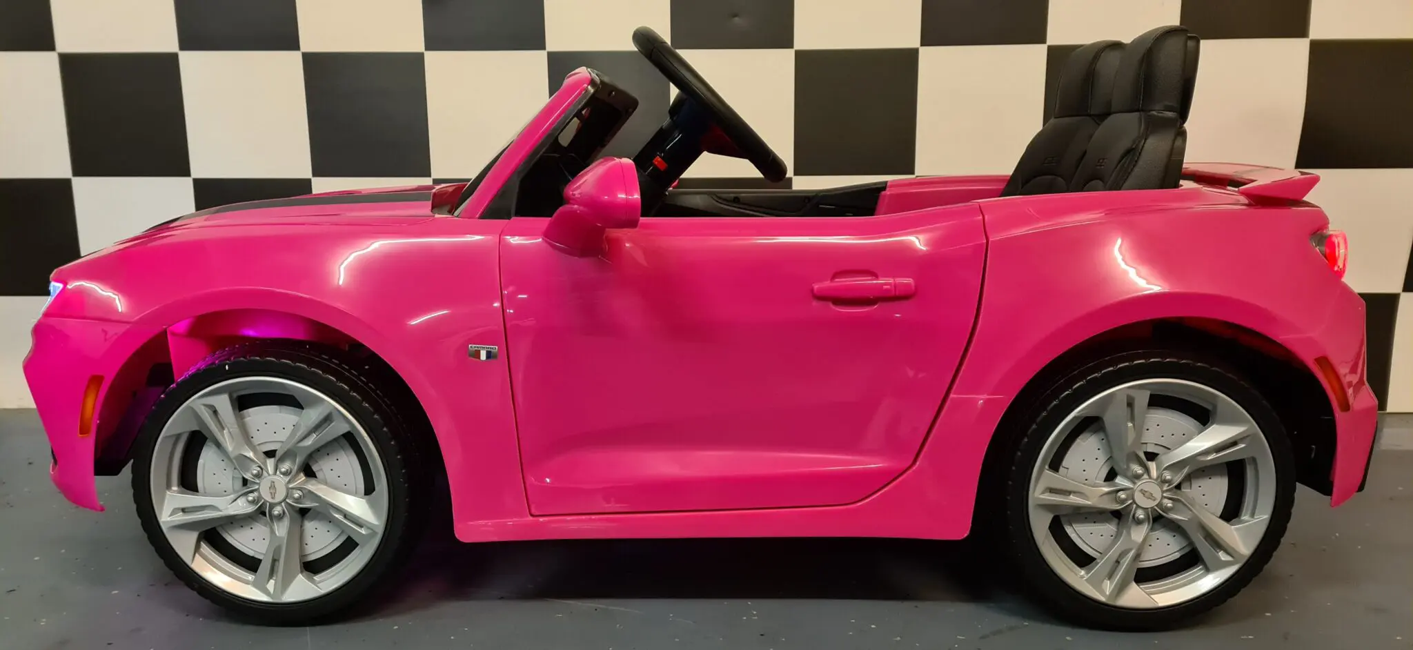 COCHE ELÉCTRICO INFANTIL CHEVROLET CAMARO ROSA-PINK, 1 plaza - INDA121-HL558pk